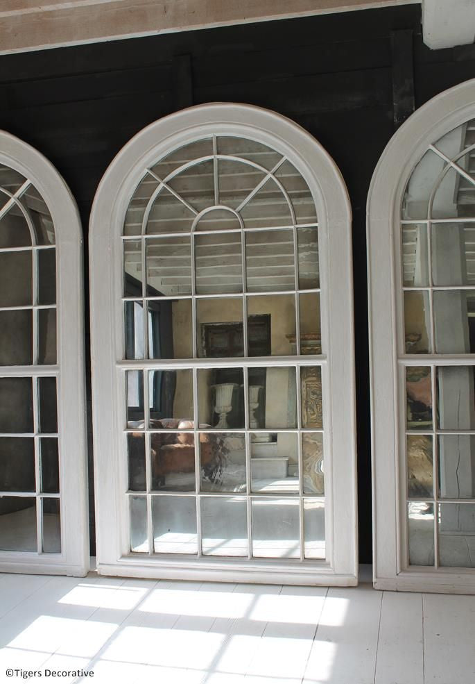 Large Georgian Arched Top Mirror